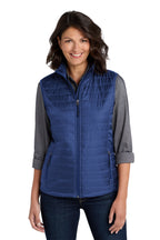 Embroidered Port Authority® Women's Packable Puffy Vest