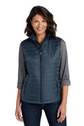 Embroidered Port Authority® Women's Packable Puffy Vest