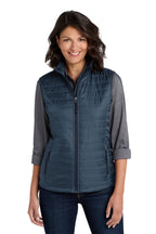 Embroidered Port Authority® Women's Packable Puffy Vest