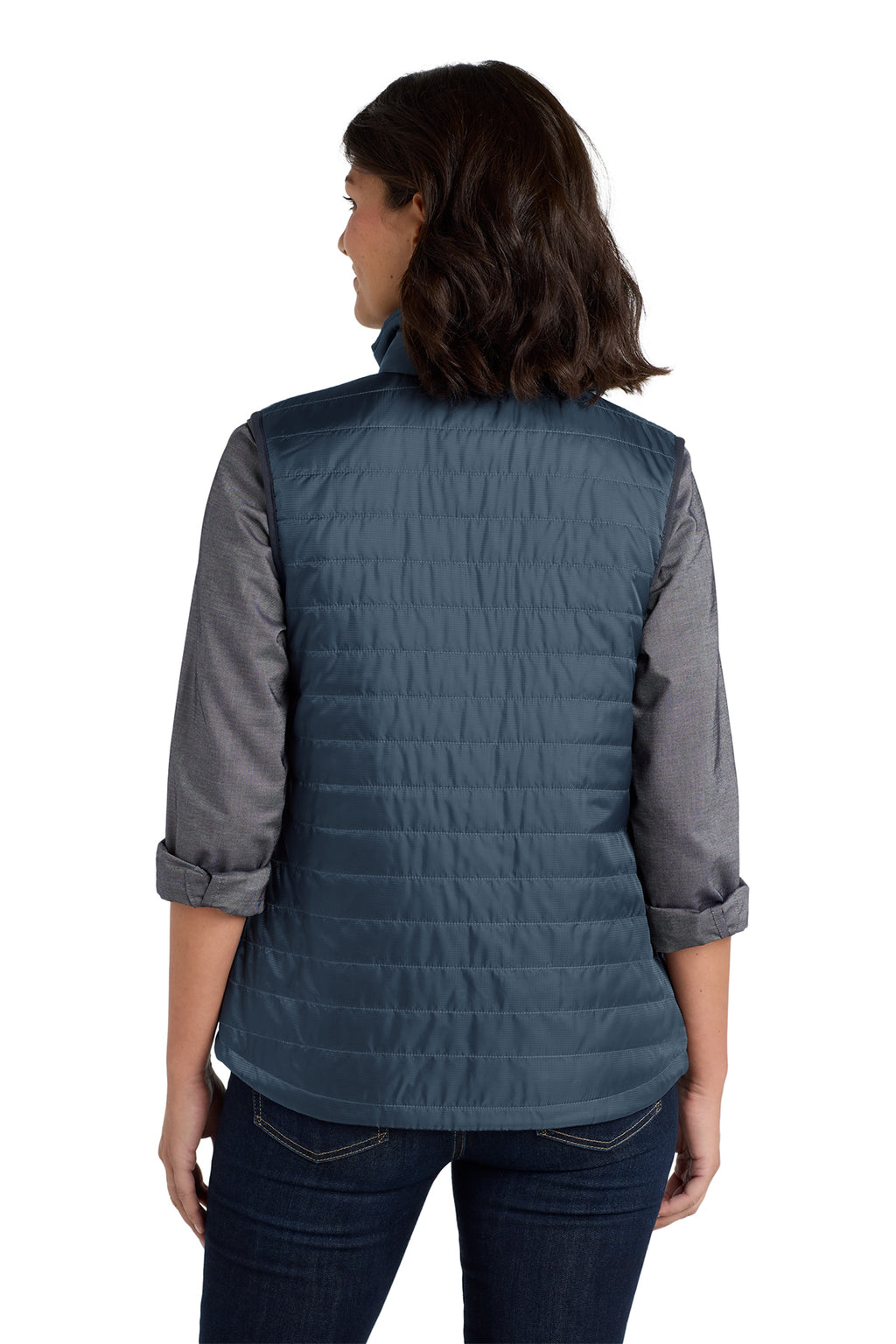 Embroidered Port Authority® Women's Packable Puffy Vest
