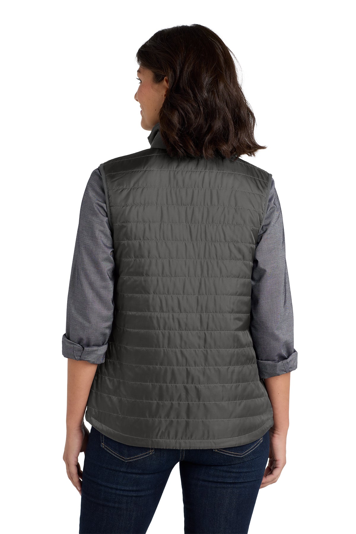 Embroidered Port Authority® Women's Packable Puffy Vest
