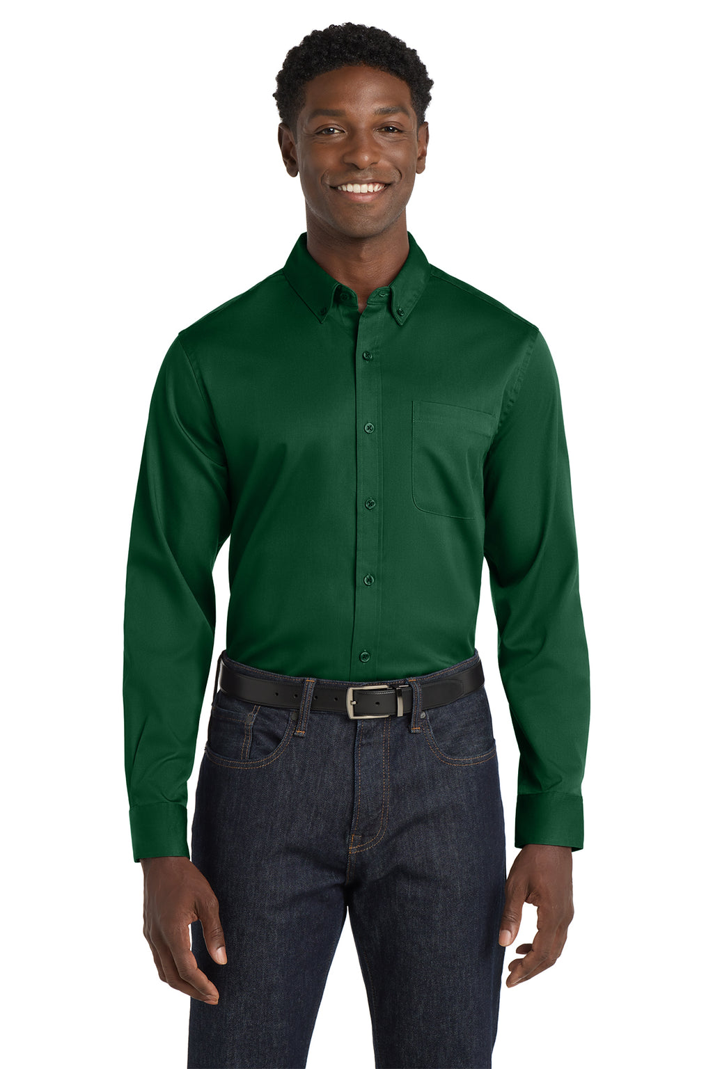 Port Authority® Long Sleeve SuperPro React™ Twill Shirt