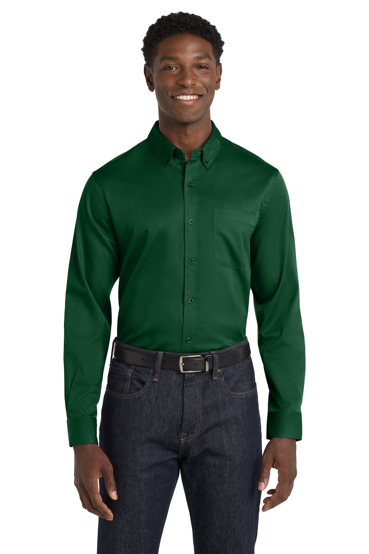 Port Authority® Long Sleeve SuperPro React™ Twill Shirt