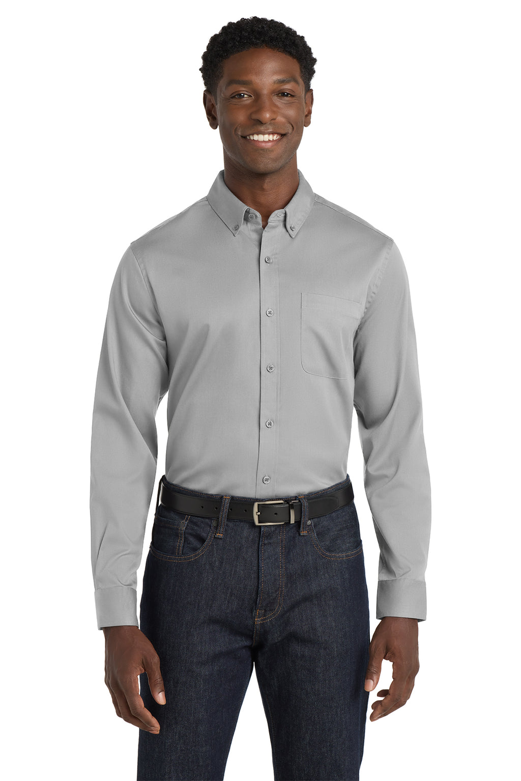 Port Authority® Long Sleeve SuperPro React™ Twill Shirt
