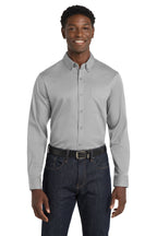 Port Authority® Long Sleeve SuperPro React™ Twill Shirt
