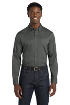 Port Authority® Long Sleeve SuperPro React™ Twill Shirt