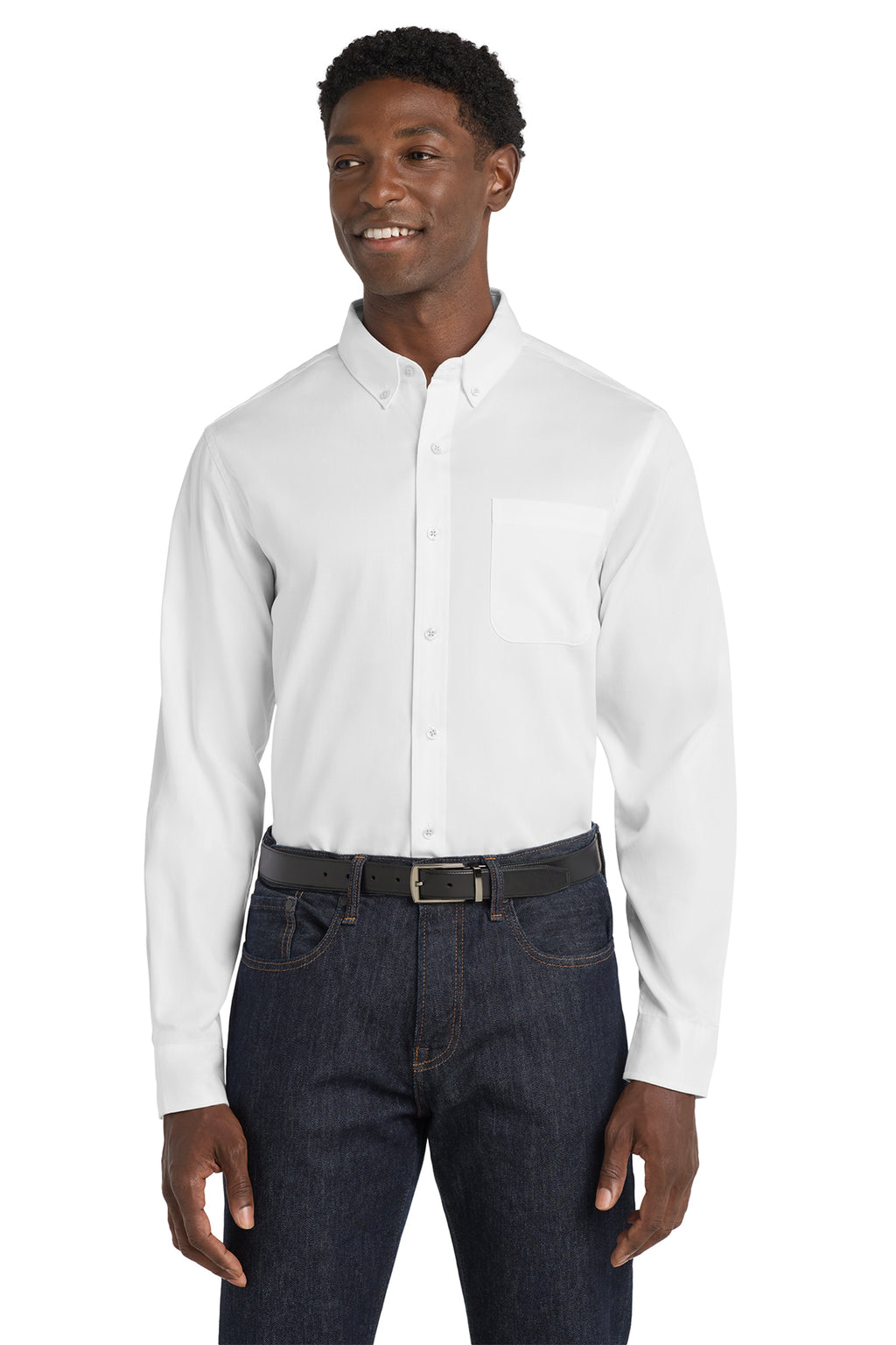 Port Authority® Long Sleeve SuperPro React™ Twill Shirt