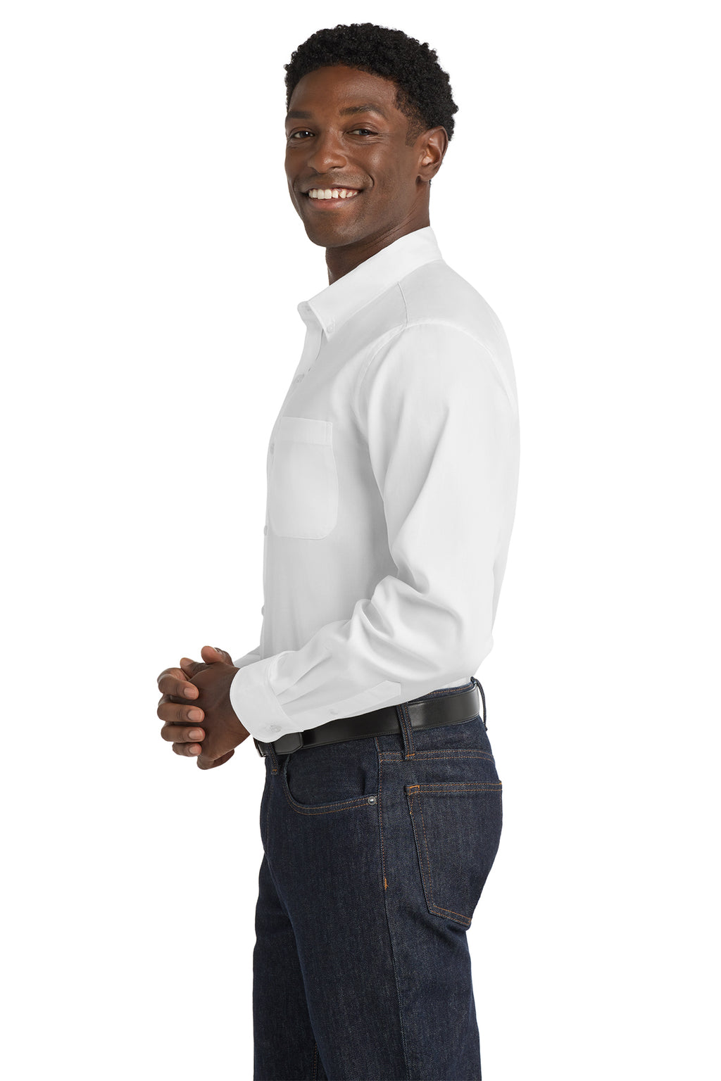 Port Authority® Long Sleeve SuperPro React™ Twill Shirt
