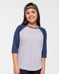 GM Youth Baseball Fine Jersey Three-Quarter Sleeve Tee
