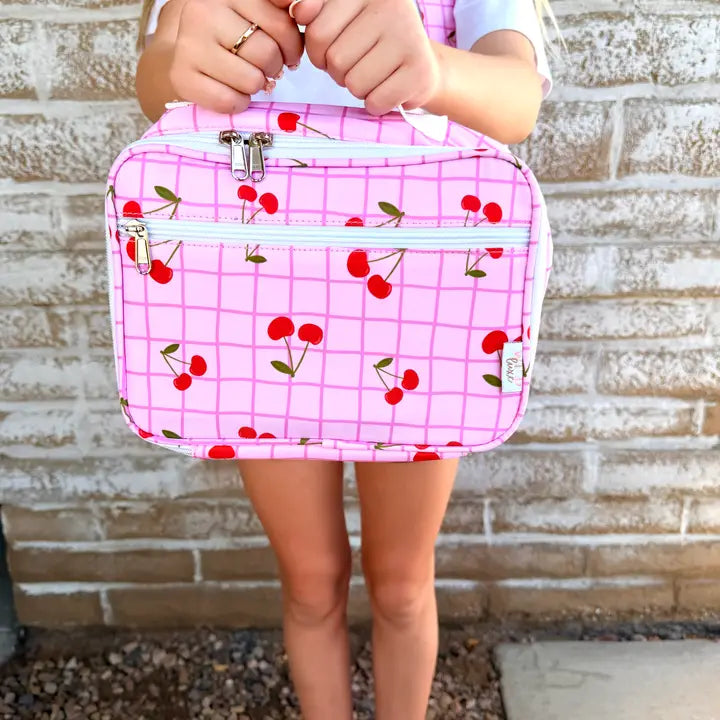 Personalized Cherries Backpack & Lunchbox Bundle