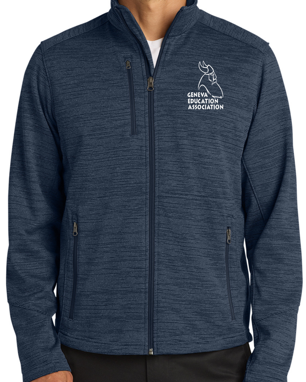 Port Authority® Digi Stripe Fleece Jacket