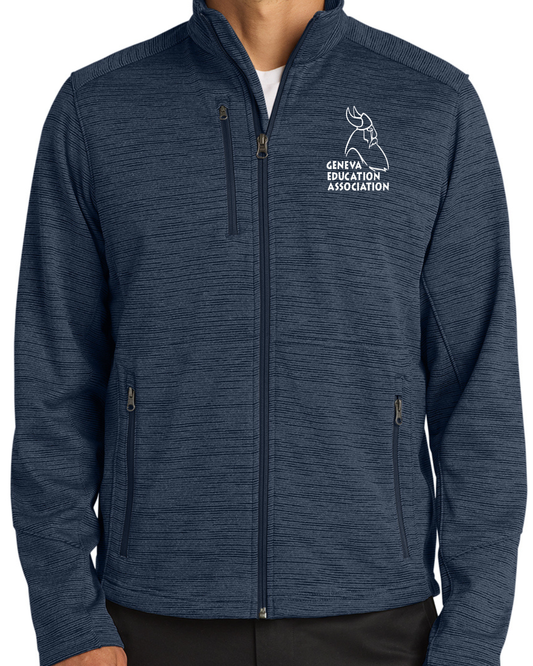 Port Authority® Digi Stripe Fleece Jacket