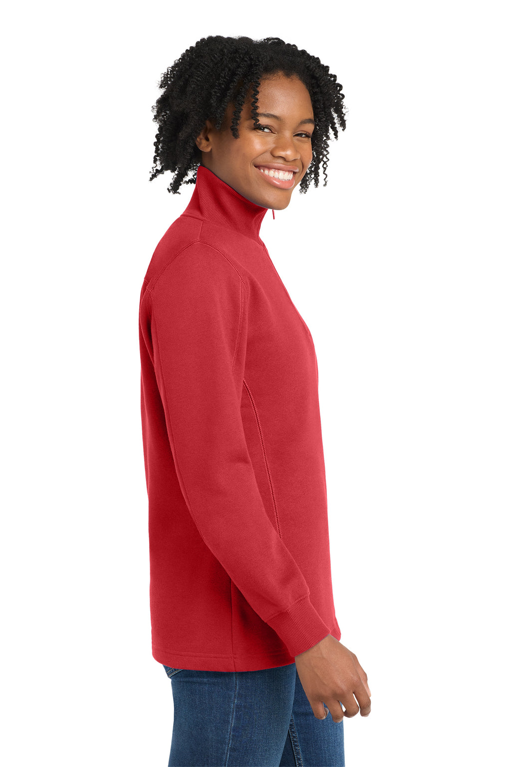 Red for ED: Sport-Tek® Women's 1/4-Zip Sweatshirt