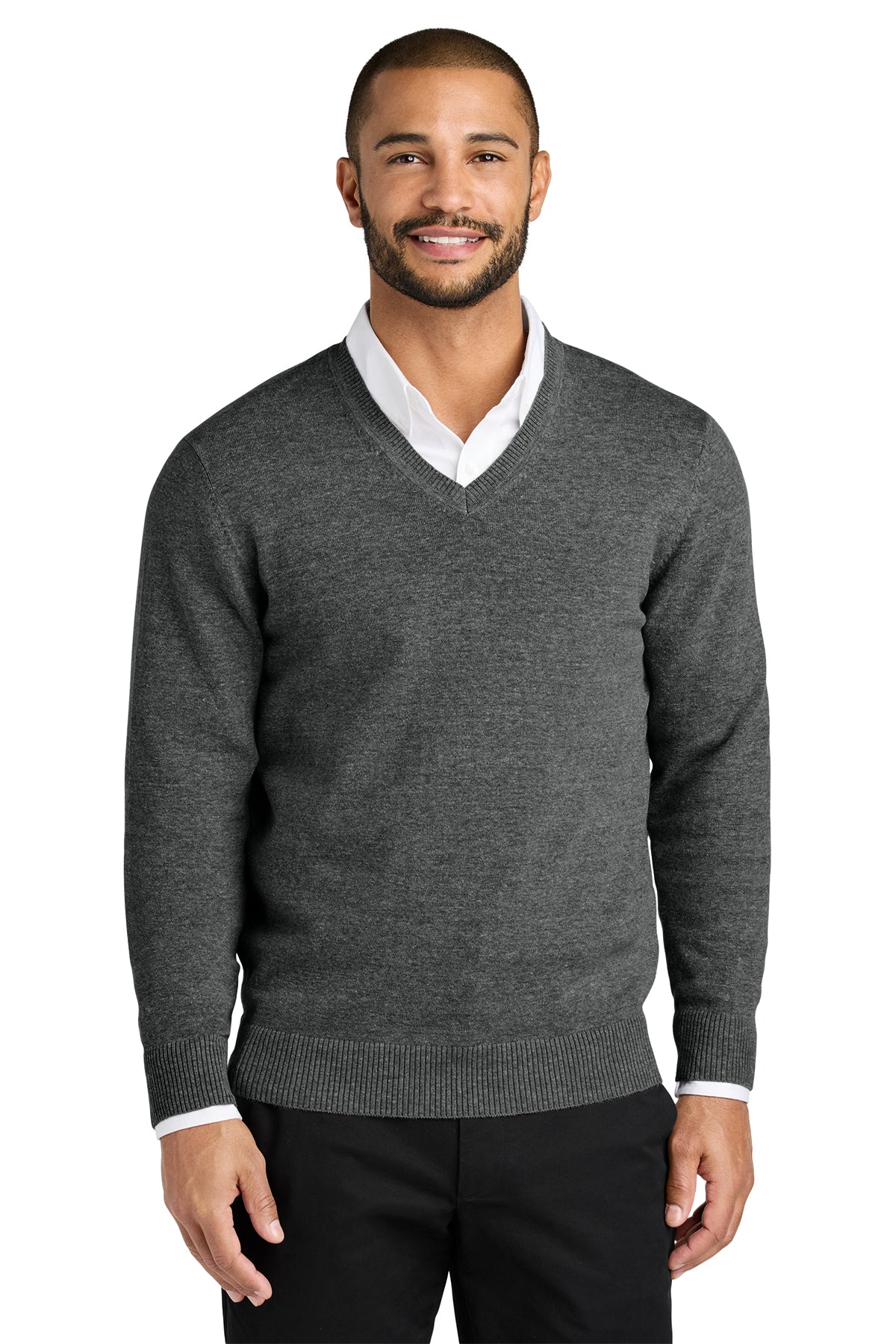 Embroidered Port Authority® Easy Care V-Neck Sweater