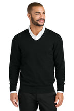 Embroidered Port Authority® Easy Care V-Neck Sweater