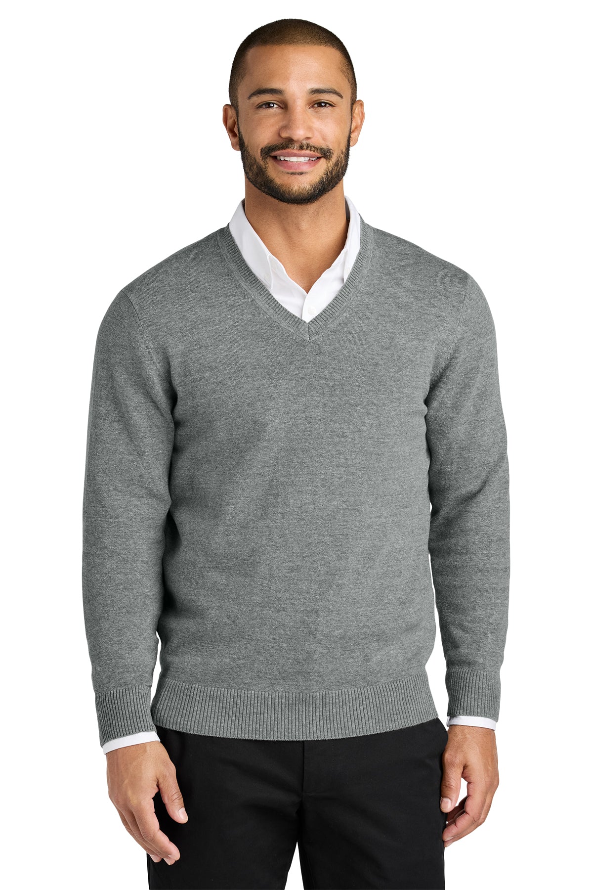Embroidered Port Authority® Easy Care V-Neck Sweater