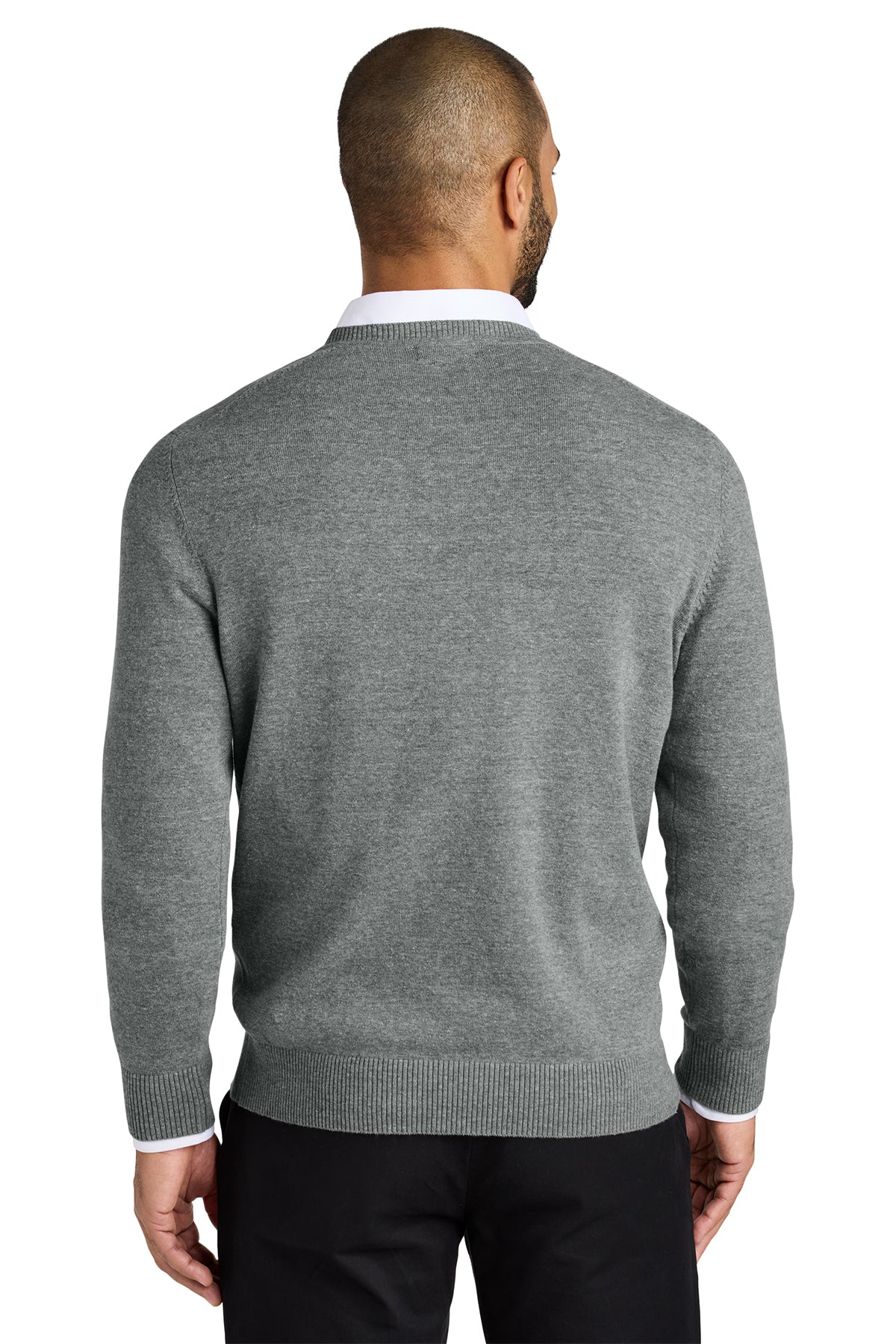 Embroidered Port Authority® Easy Care V-Neck Sweater