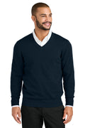 Embroidered Port Authority® Easy Care V-Neck Sweater