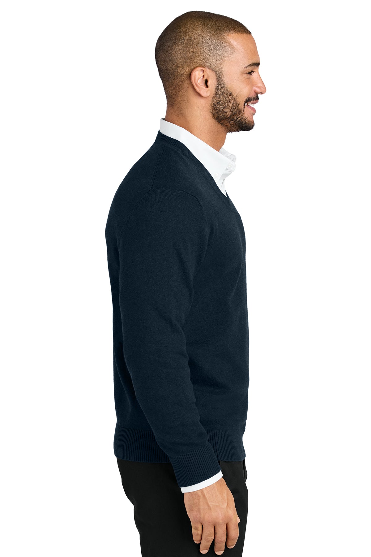 Embroidered Port Authority® Easy Care V-Neck Sweater