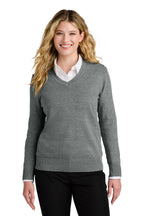 Embroidered Port Authority® Women’s Easy Care V-Neck Sweater