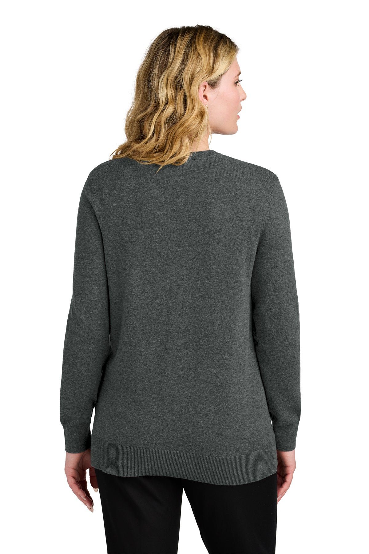 Embroidered Port Authority® Women’s Easy Care Button-Up Cardigan Sweater