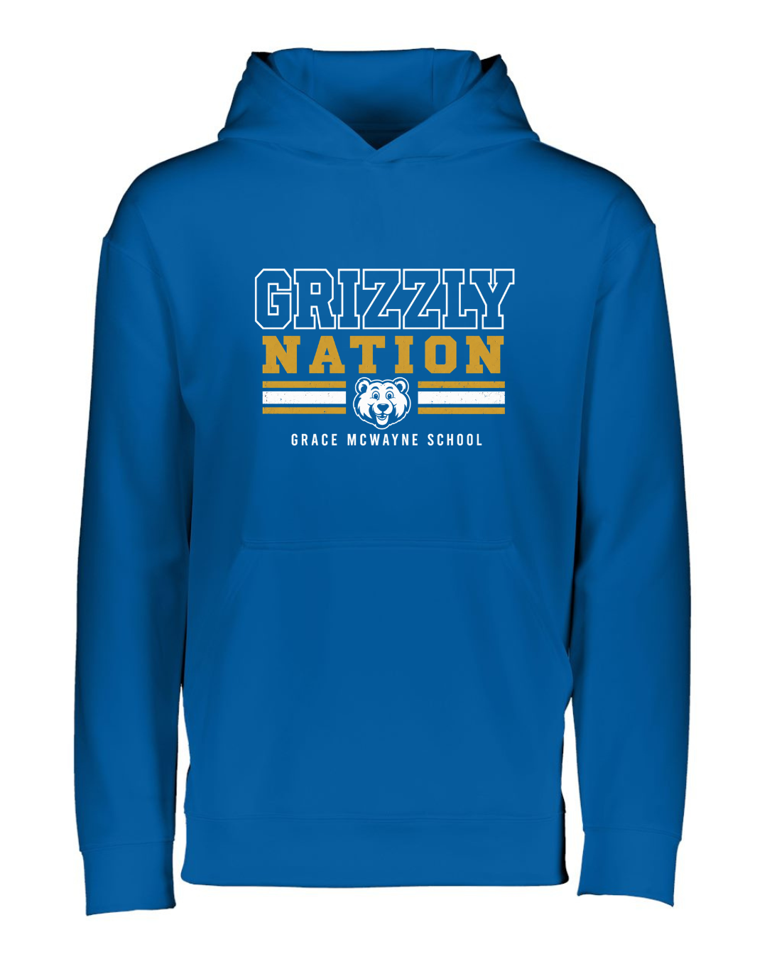 GM Youth Wicking Fleece Hooded Sweatshirt