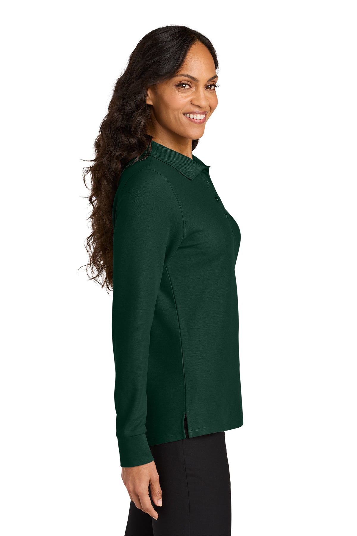 Port Authority® Women’s Wearever Signature Pique Long Sleeve Polo