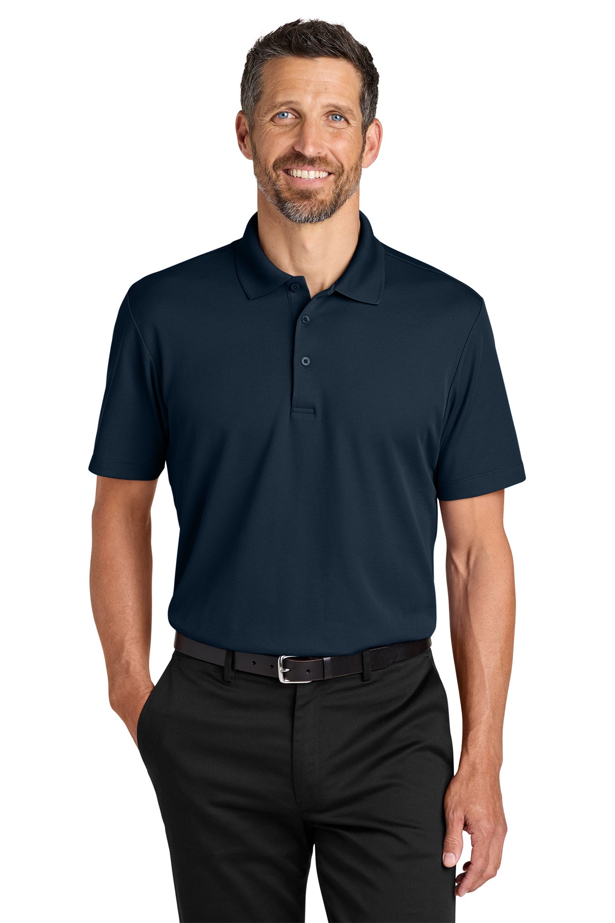 Embroidered Port Authority® Plaited Pique Polo