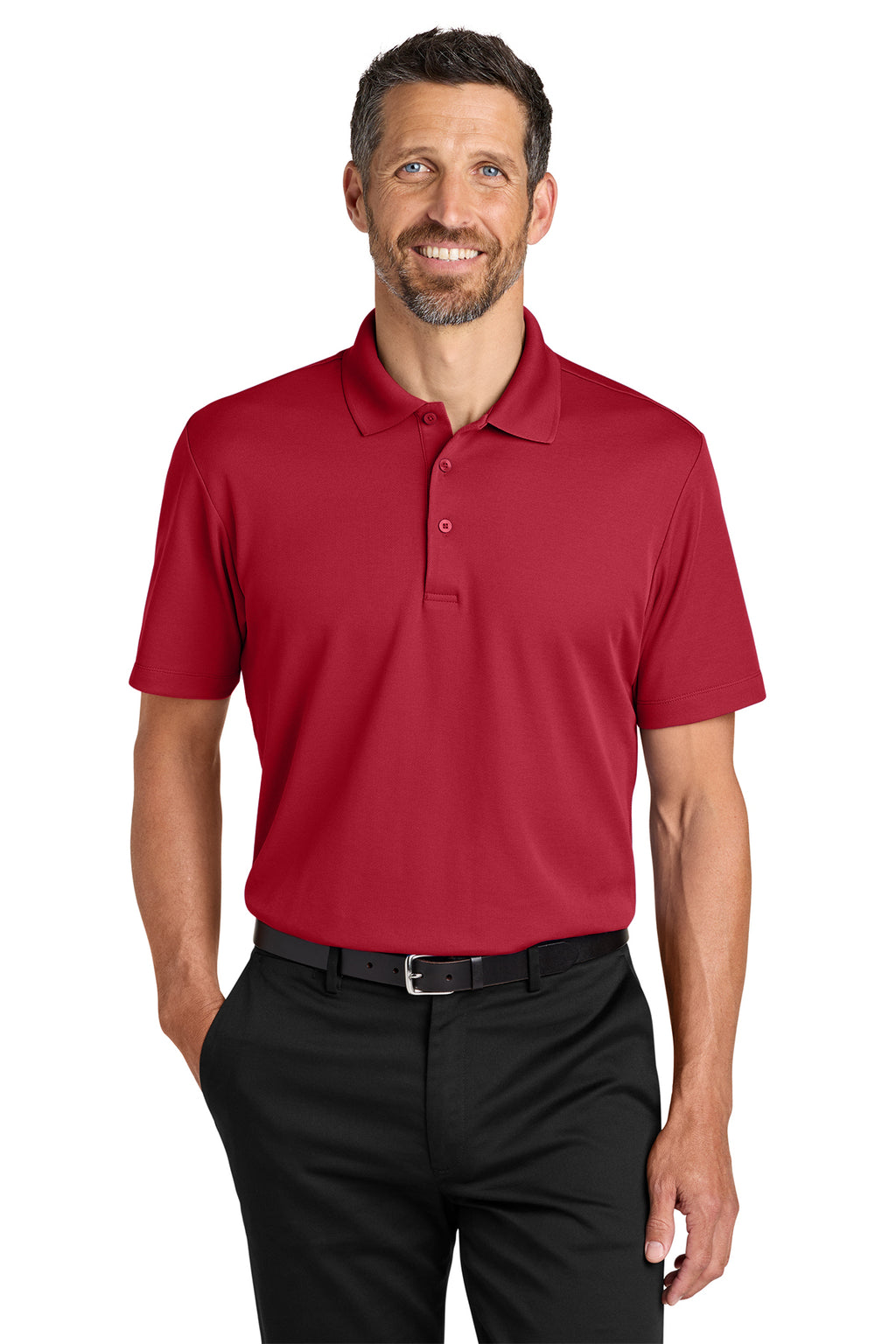 Embroidered Port Authority® Plaited Pique Polo