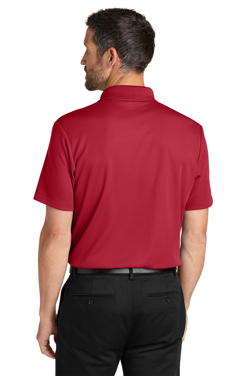 Red for ED: Port Authority® Plaited Pique Polo