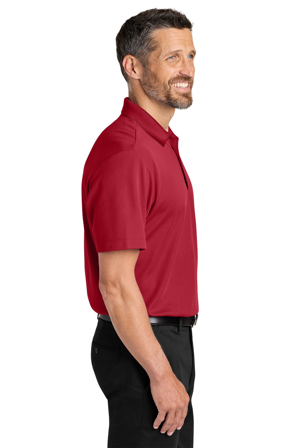 Red for ED: Port Authority® Plaited Pique Polo