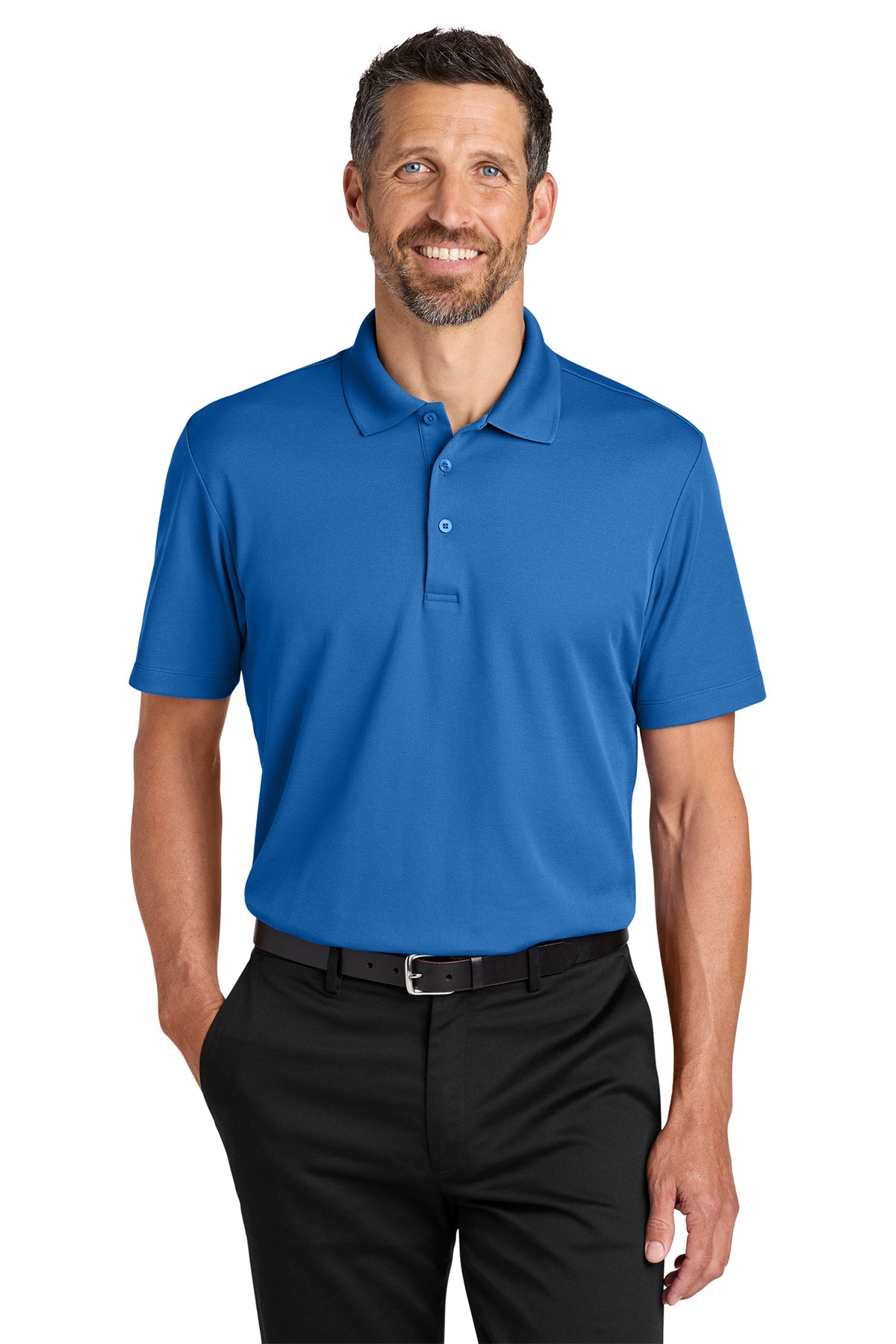 Embroidered Port Authority® Plaited Pique Polo