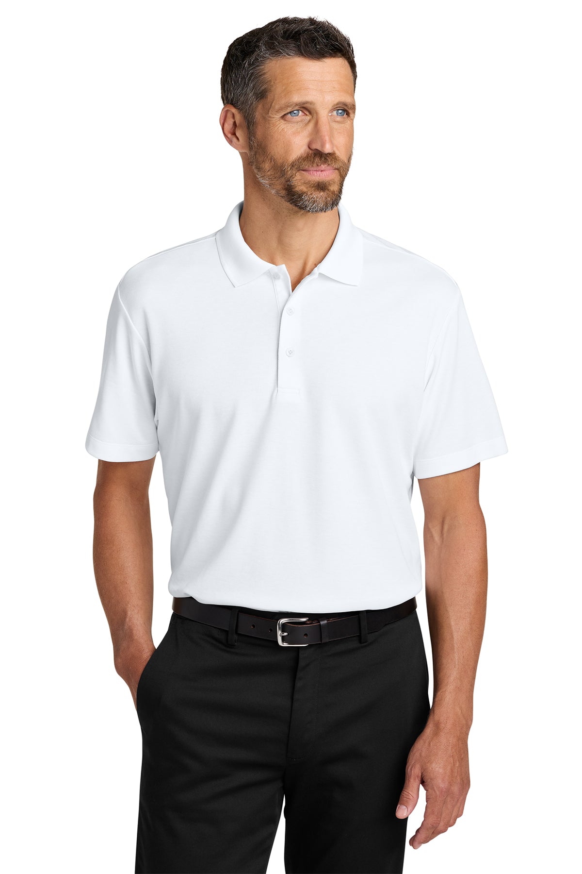 Embroidered Port Authority® Plaited Pique Polo