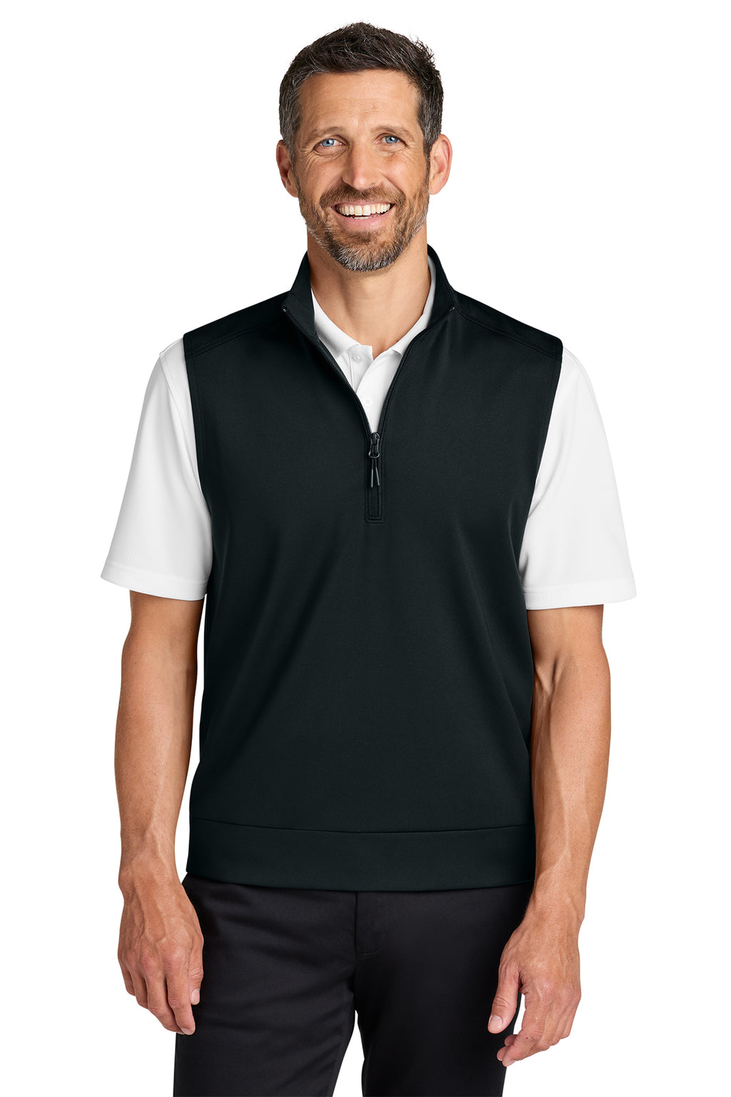 Embroidered Port Authority® C-FREE® Double Knit 1/4-Zip Vest