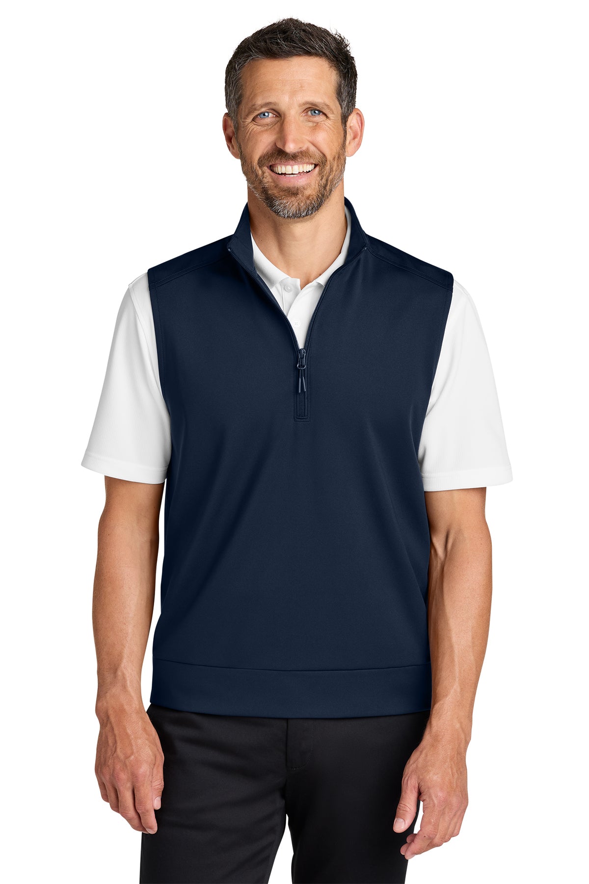 Embroidered Port Authority® C-FREE® Double Knit 1/4-Zip Vest
