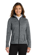 Embroidered Port Authority® Women's Digi Stripe Fleece Jacket