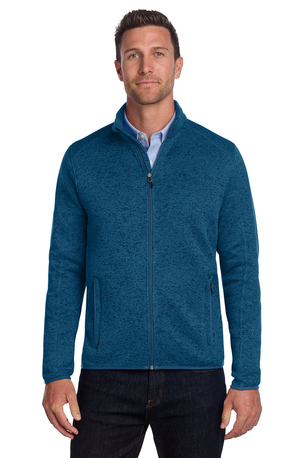 Embroidered Port Authority® Sweater Fleece Jacket