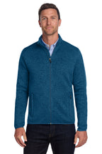 Embroidered Port Authority® Sweater Fleece Jacket