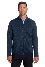 Embroidered Port Authority® Sweater Fleece Jacket