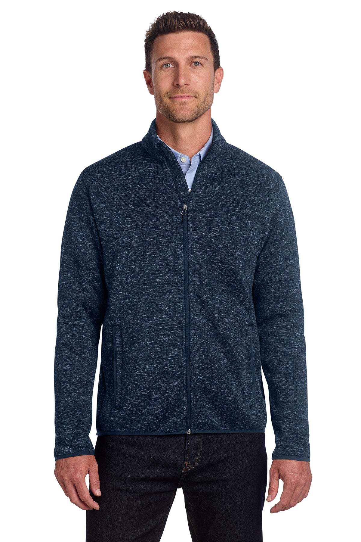 Embroidered Port Authority® Sweater Fleece Jacket