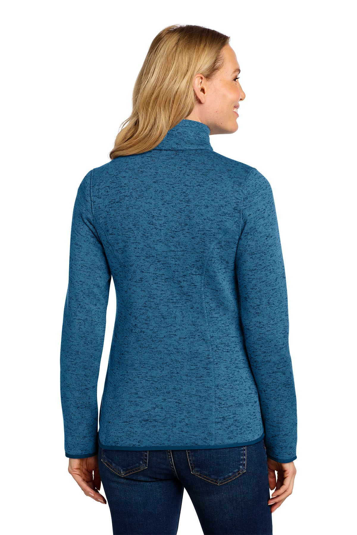 Embroidered Port Authority® Women's Sweater Fleece Jacket