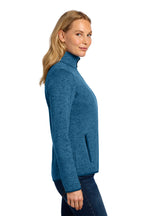 Embroidered Port Authority® Women's Sweater Fleece Jacket