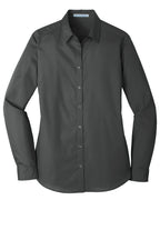 Port Authority® Women's Long Sleeve Carefree Poplin Shirt
