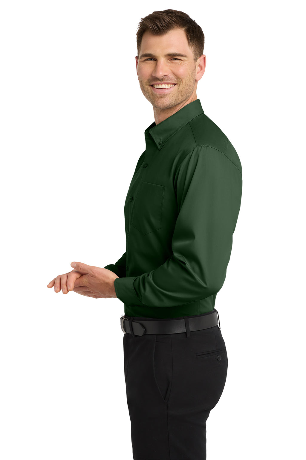 Port Authority® Long Sleeve Carefree Poplin Shirt