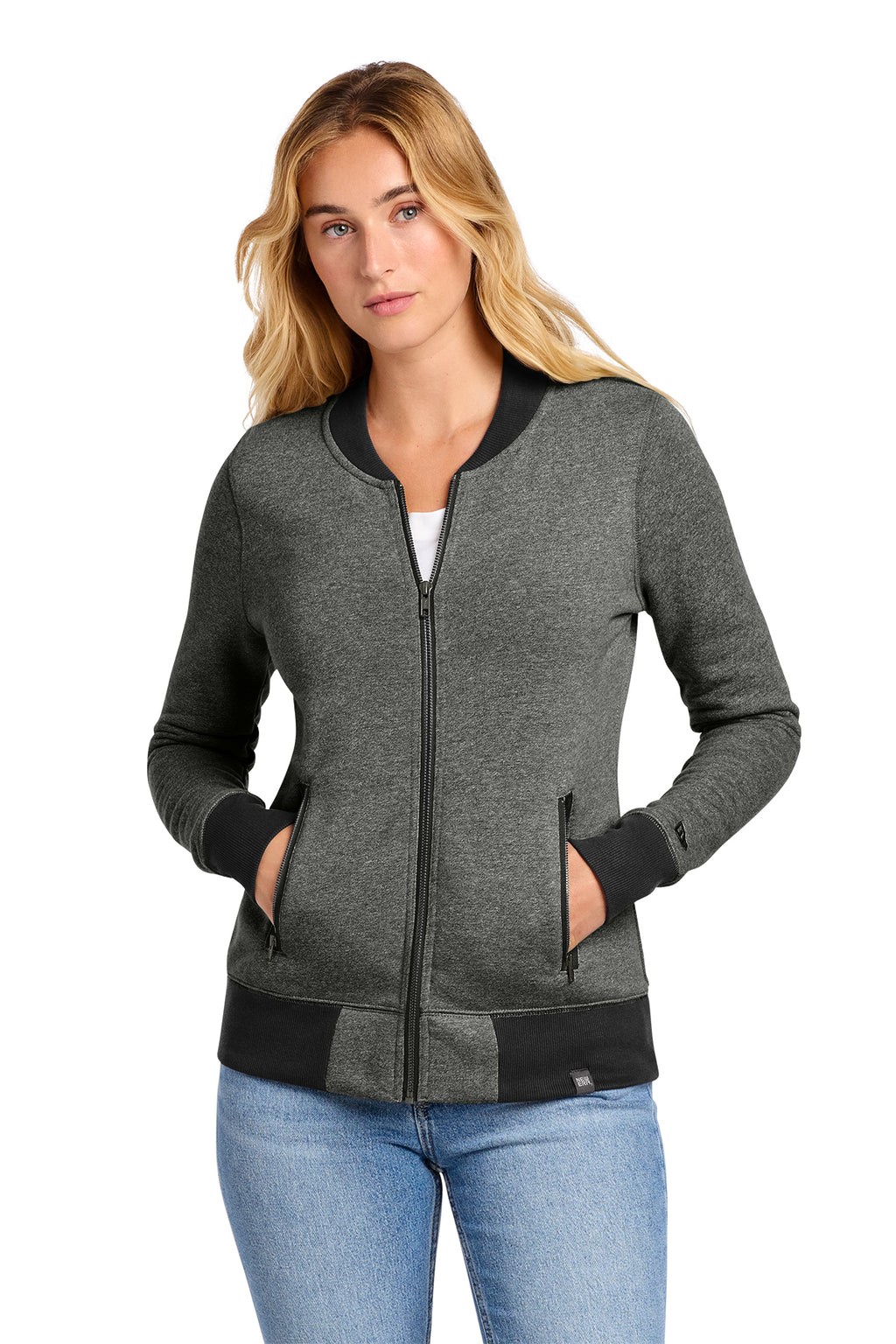 New Era® Women's French Terry Baseball Full-Zip