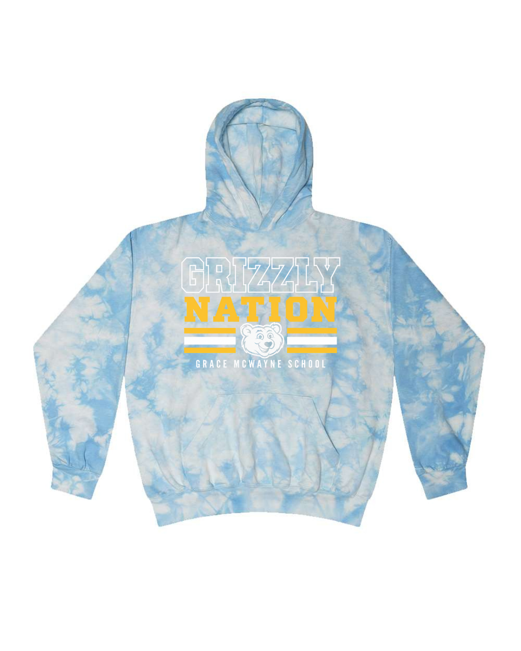 GM Youth/Adult Crystal Wash Hooded Sweatshirt