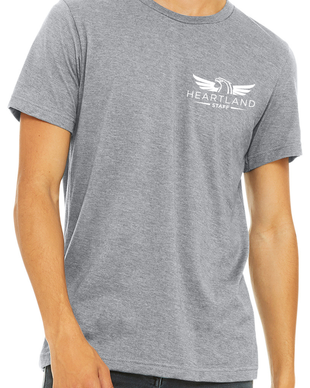 Heat Pressed BELLA+CANVAS® Unisex Heather CVC Short Sleeve Tee