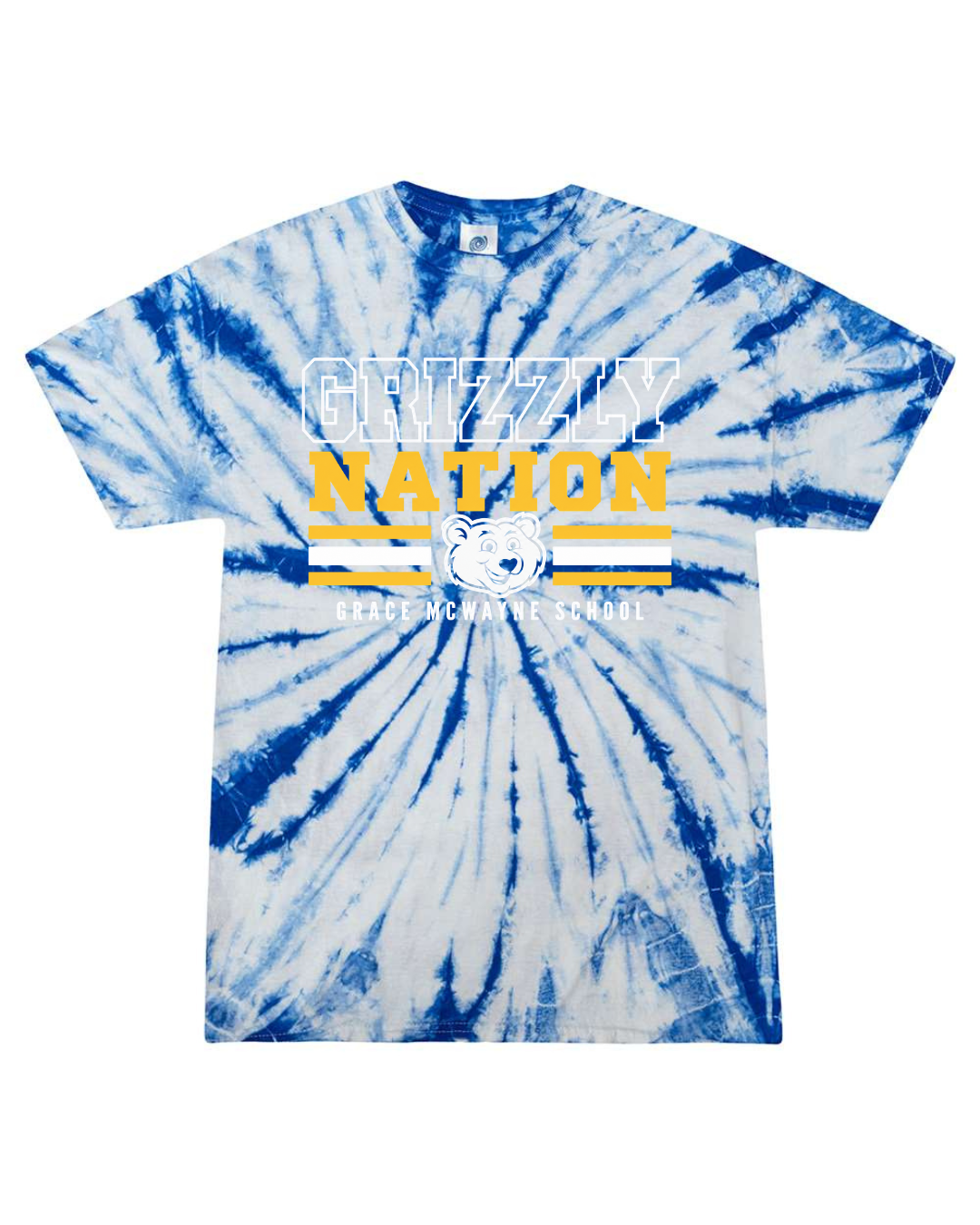 GM Youth/Adult Multi-Color Tie-Dyed T-Shirt