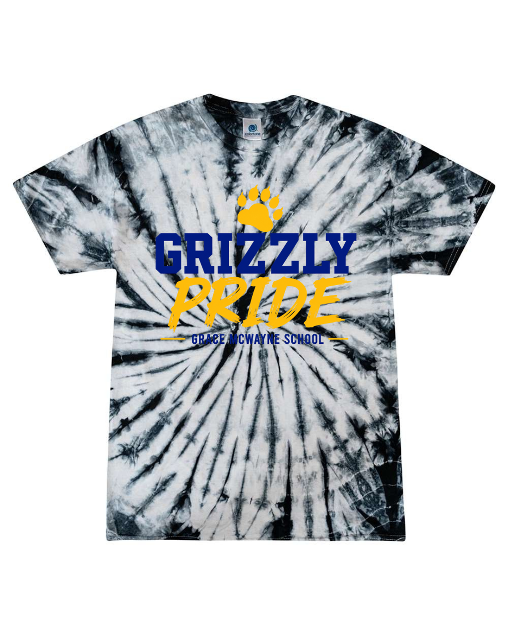 GM Youth/Adult Multi-Color Tie-Dyed T-Shirt