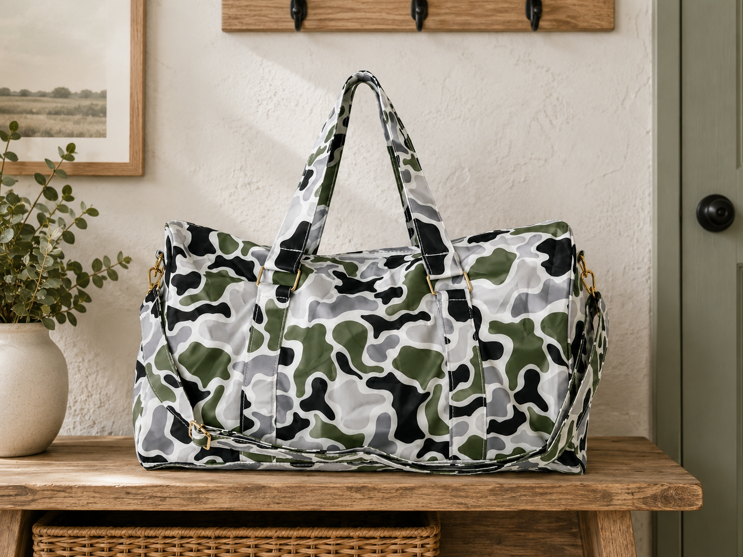 Camo Back to School Duffle Bag